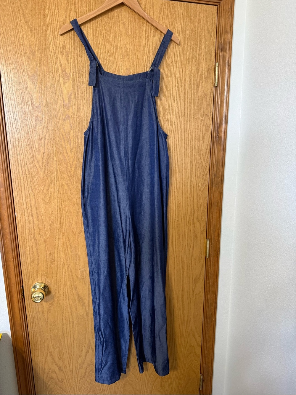 Halara Denim-like Casual Overalls w/Pockets Front & Back Wearable Women’s Size M